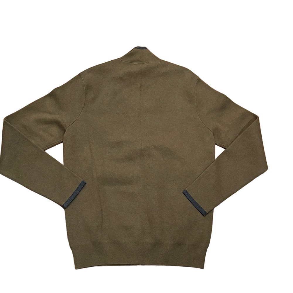 Aether Jamison Full-Zip with Pockets Sweater Jacket Command Green | Size Small - Picture 2 of 5